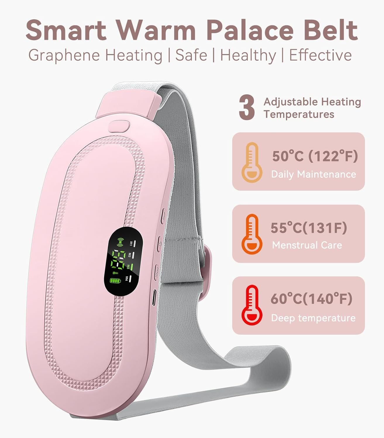 Portable Cordless Heating Pad, Warming Belt Massager